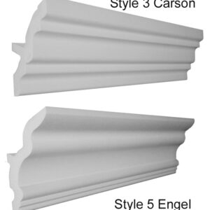 Vaulted foam crown molding