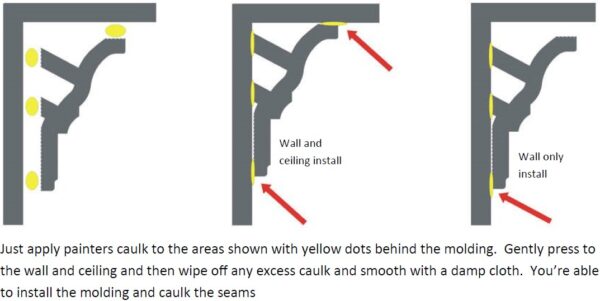 How to install foam crown molding